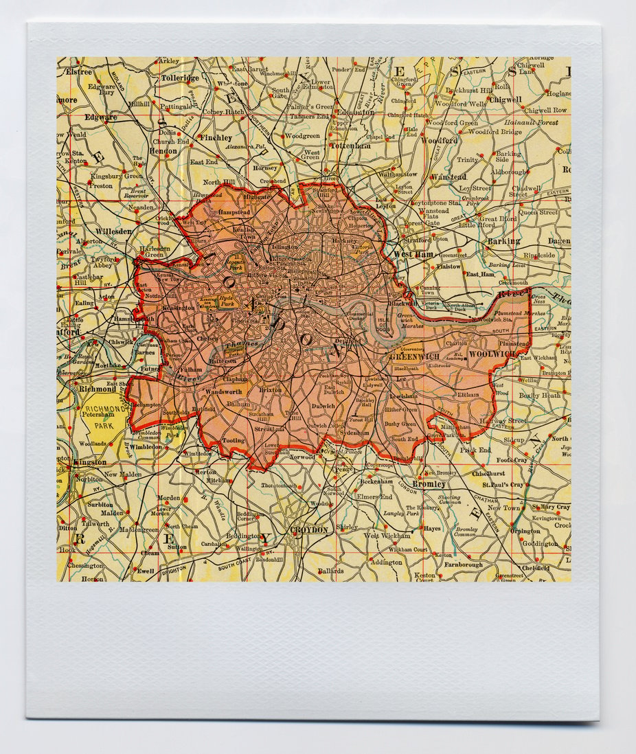 Photo of London map